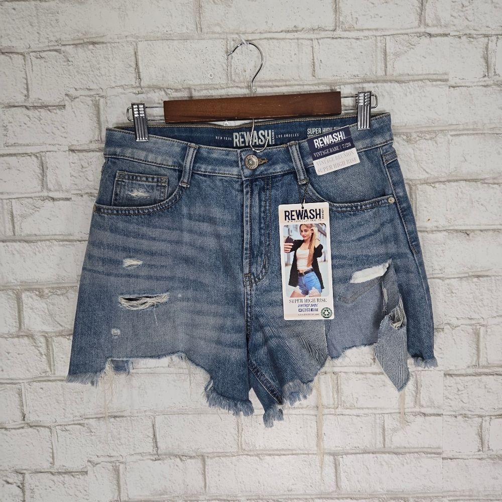 NWT Rewash super high-rise vintage reunion shorts